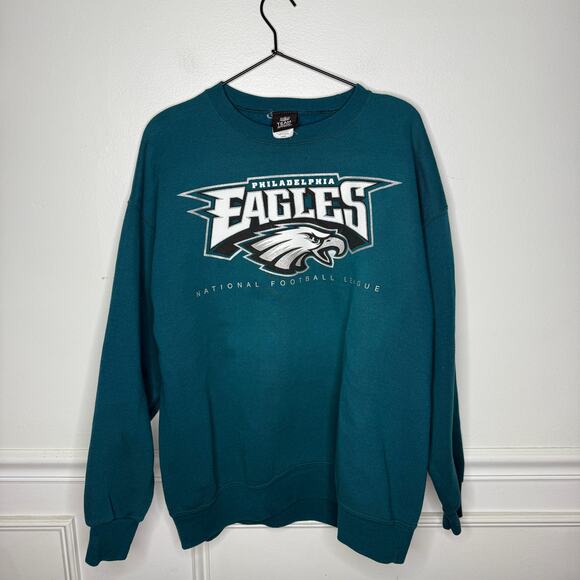 NFL Philadelphia Eagles 2006 Green Crewneck Sweatshirt Unisex Mens Large - Picture 1 of 6